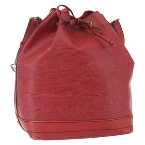 Authentic LOUIS VUITTON Epi Noe Shoulder Bag Red M44007 LV